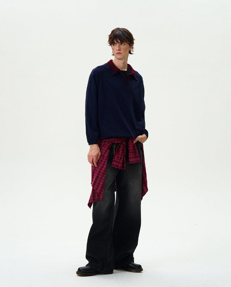 LOIRE V-NECK SWEATER - Revivo Avenue