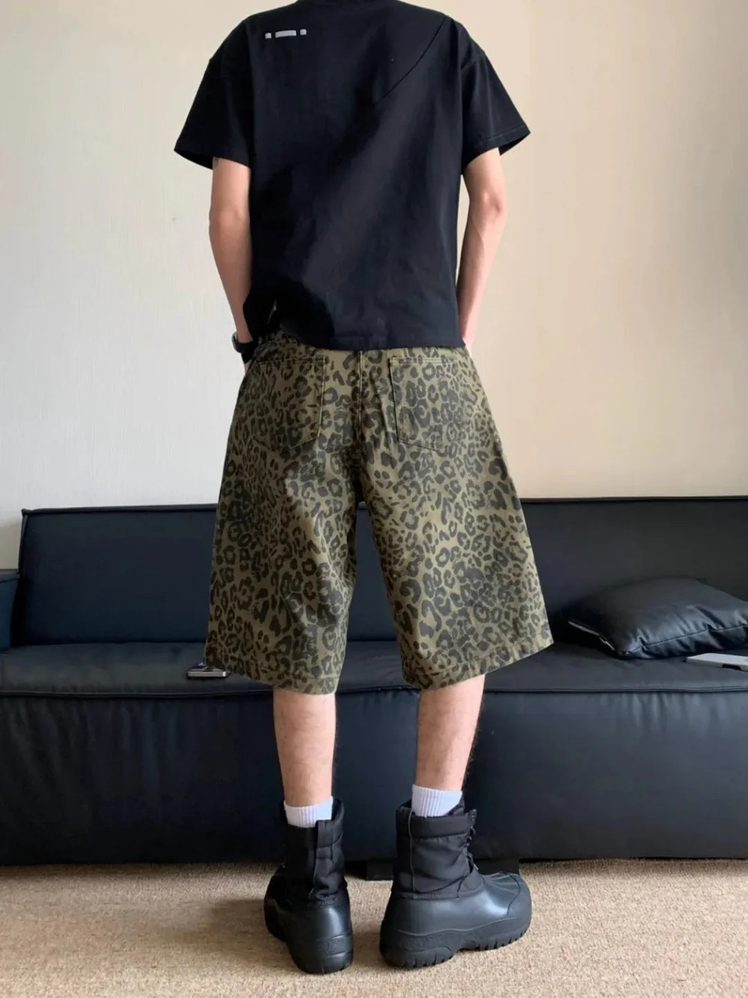 JUNGLE FURY LEOPARD PRINT JORTS