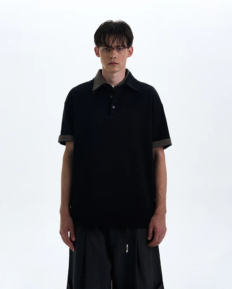 THE CONTRAST COLLAR KNIT POLO