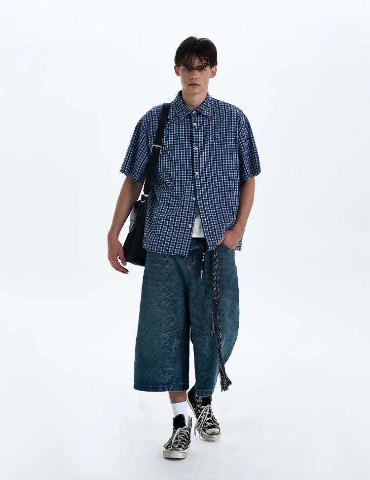 THE BOXY PLAID SHORT SLEEVE SHIRT