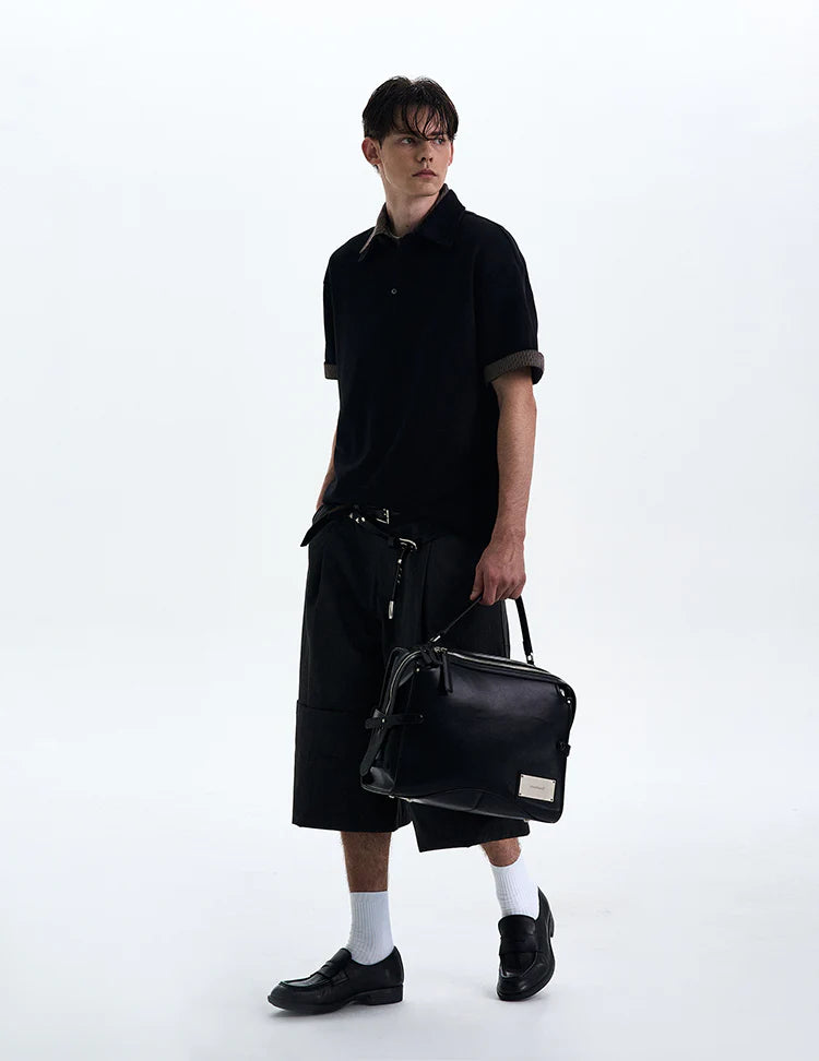 THE CONTRAST COLLAR KNIT POLO