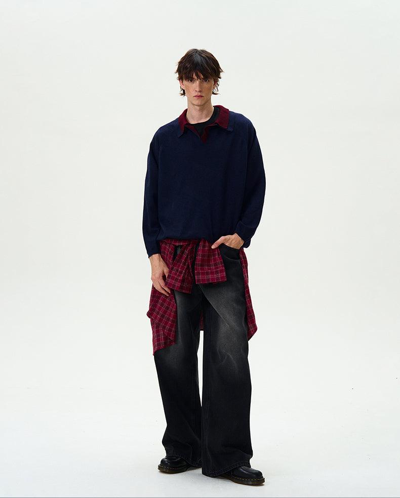 LOIRE V-NECK SWEATER - Revivo Avenue