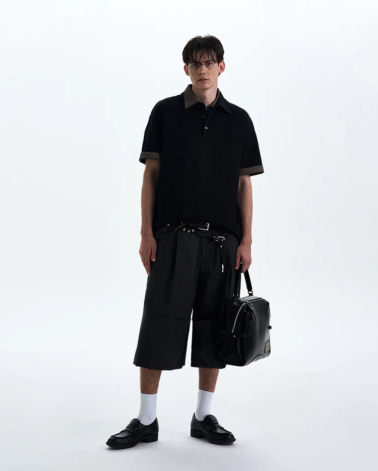 THE CONTRAST COLLAR KNIT POLO
