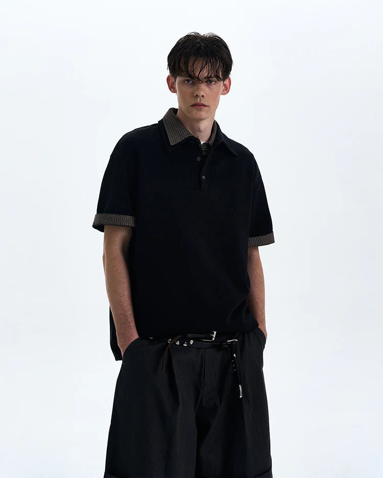 THE CONTRAST COLLAR KNIT POLO