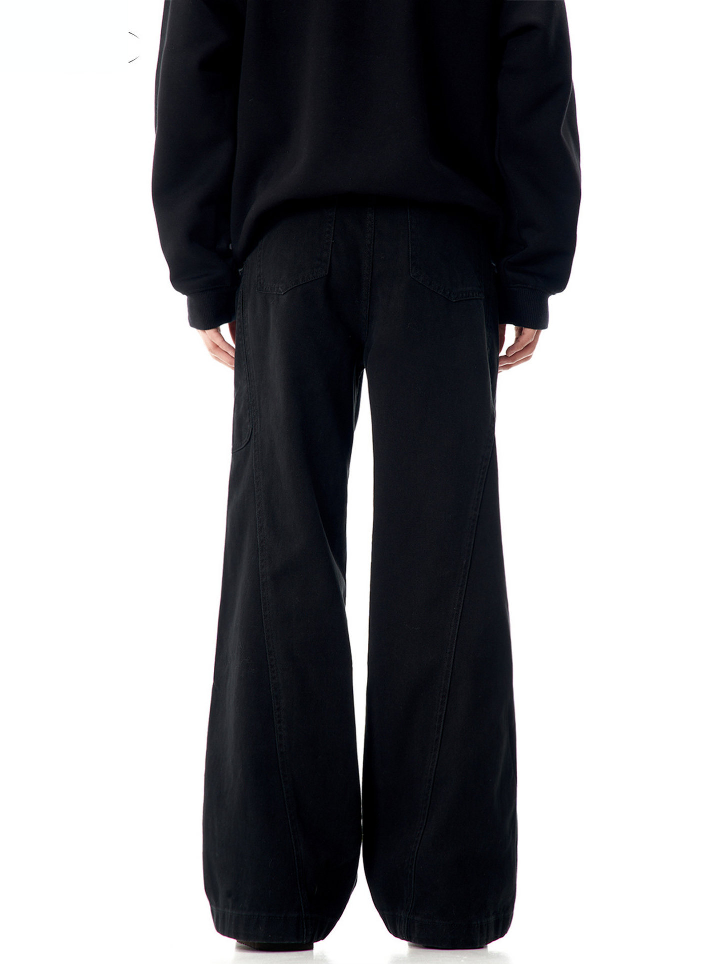 CONTOUR PANEL STRAIGHT-LEG JEANS