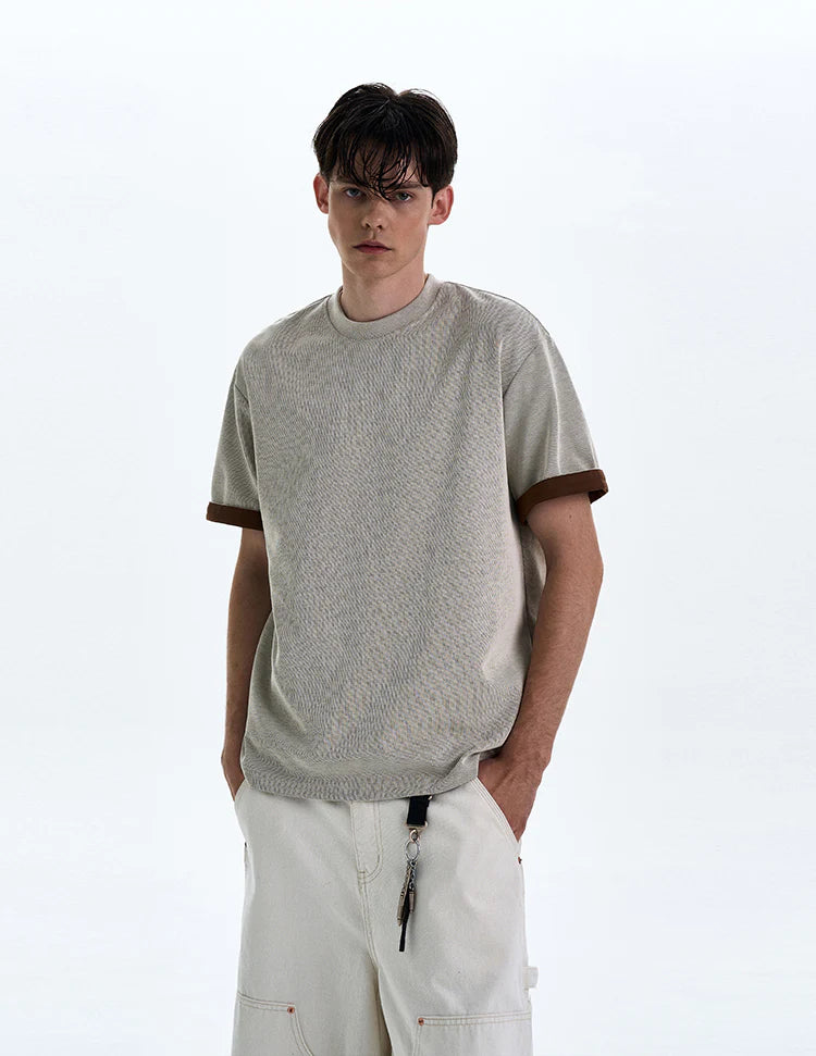 THE DOUBLE SLEEVE TEXTURED TEE