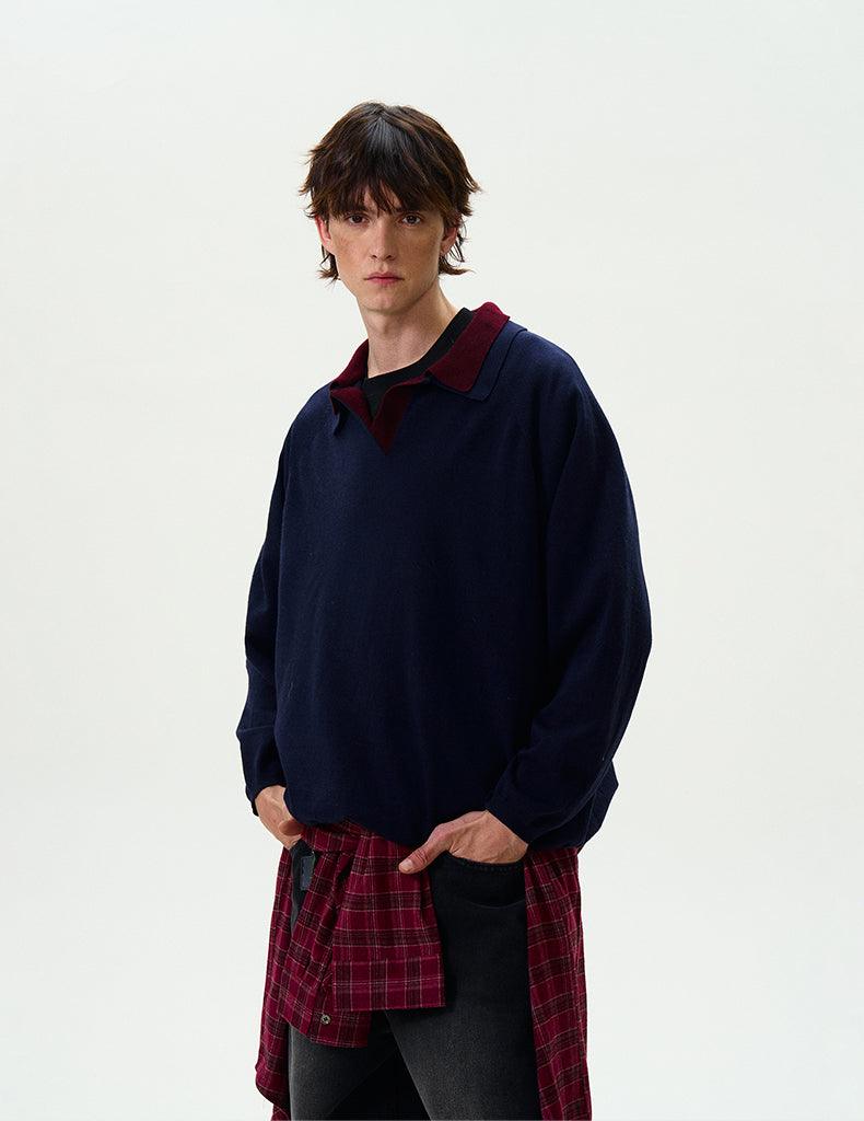 LOIRE V-NECK SWEATER - Revivo Avenue