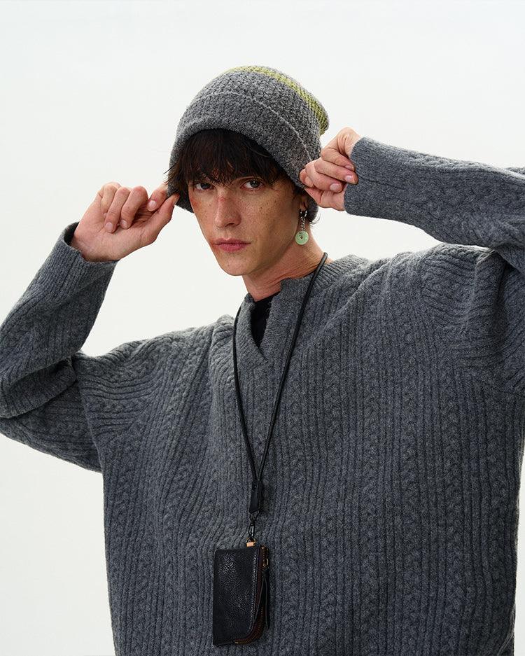 SEINE CABLE KNIT SWEATER - Revivo Avenue