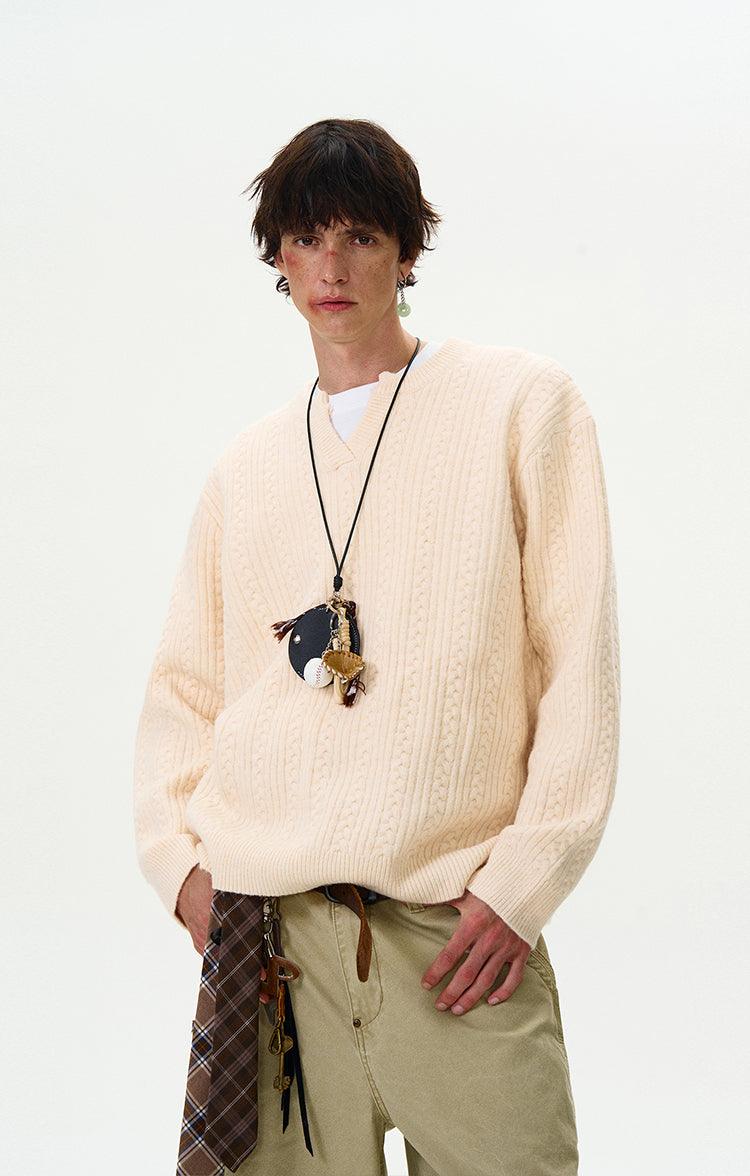 SEINE CABLE KNIT SWEATER - Revivo Avenue