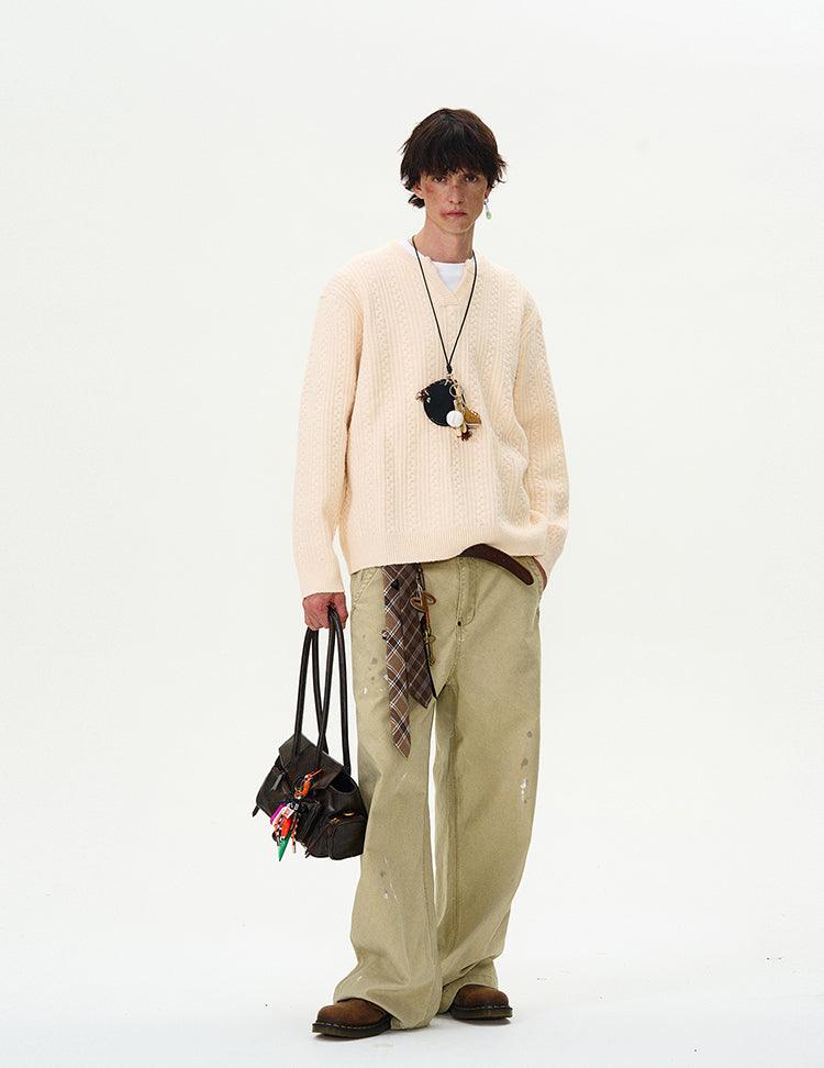 SEINE CABLE KNIT SWEATER - Revivo Avenue