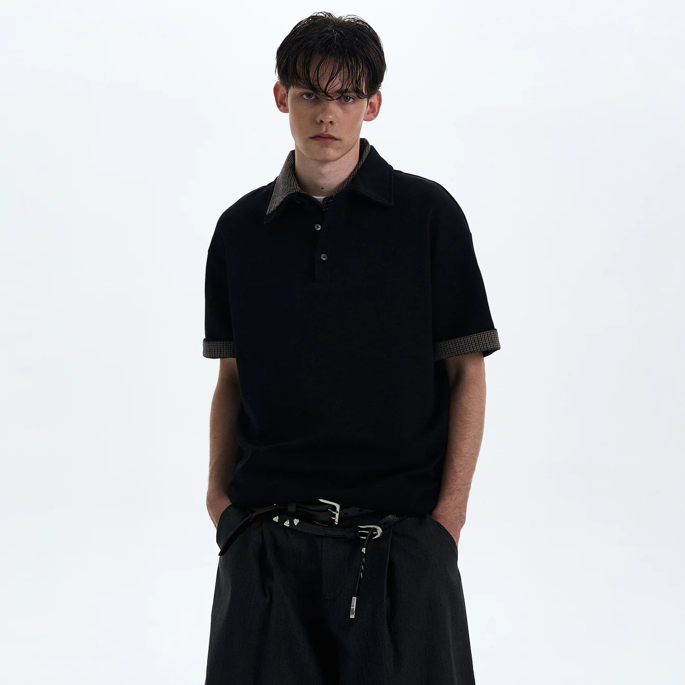 THE CONTRAST COLLAR KNIT POLO
