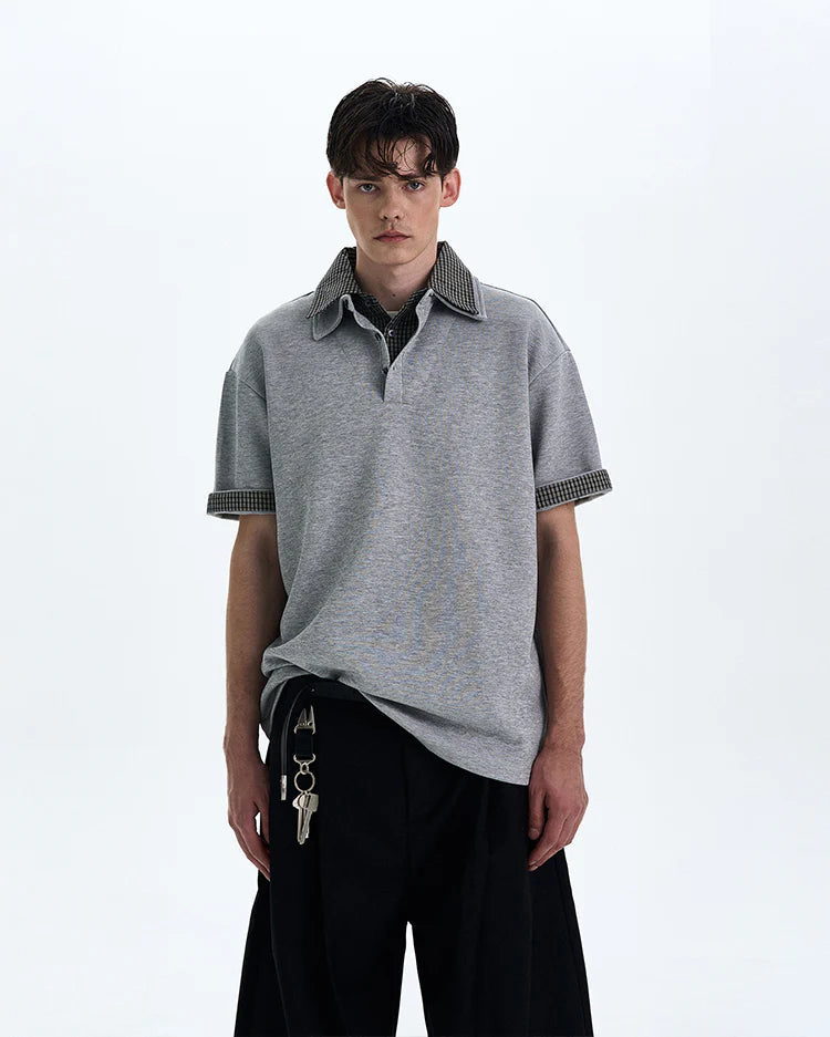 THE CONTRAST COLLAR KNIT POLO