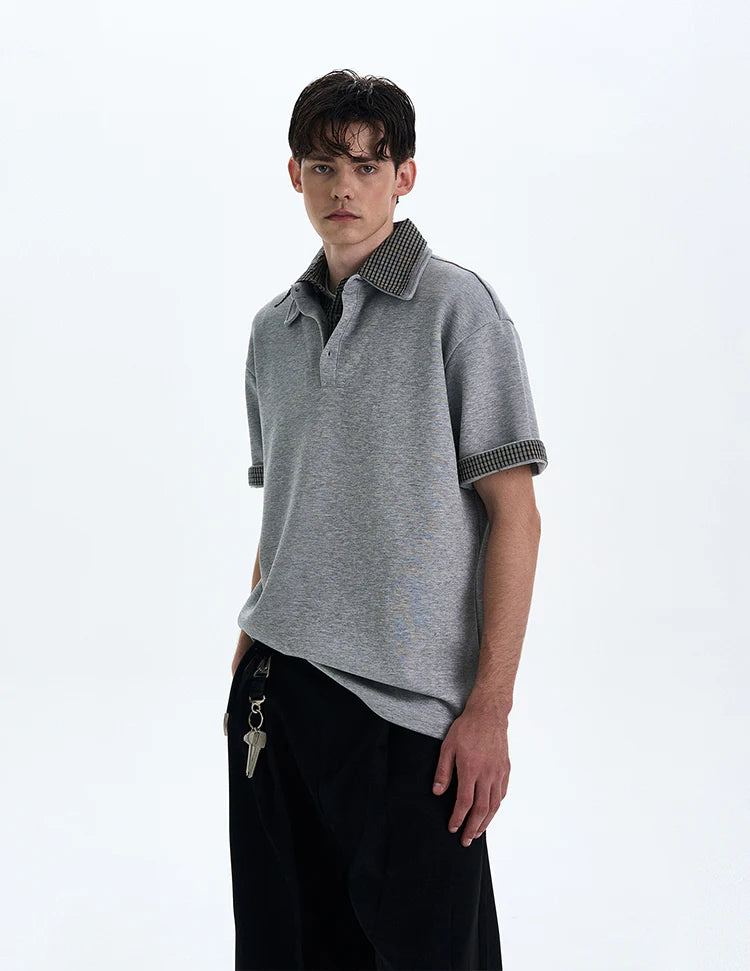 THE CONTRAST COLLAR KNIT POLO
