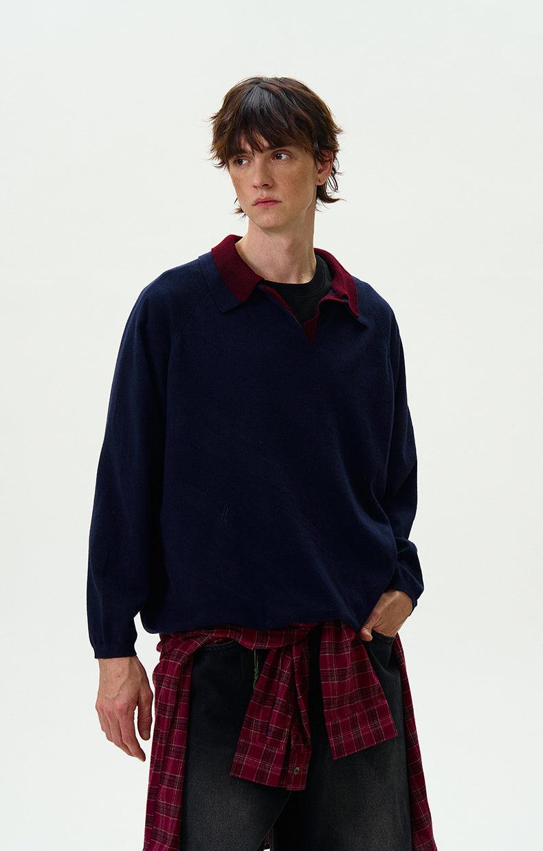 LOIRE V-NECK SWEATER - Revivo Avenue