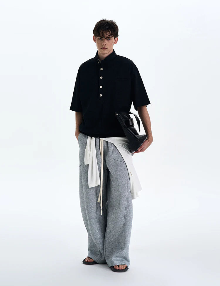 THE STAND COLLAR SHORT SLEEVE SHIRT