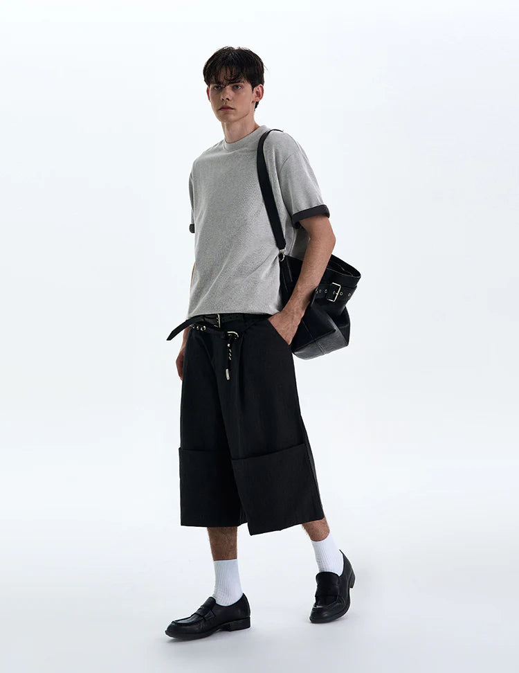 THE DOUBLE SLEEVE TEXTURED TEE