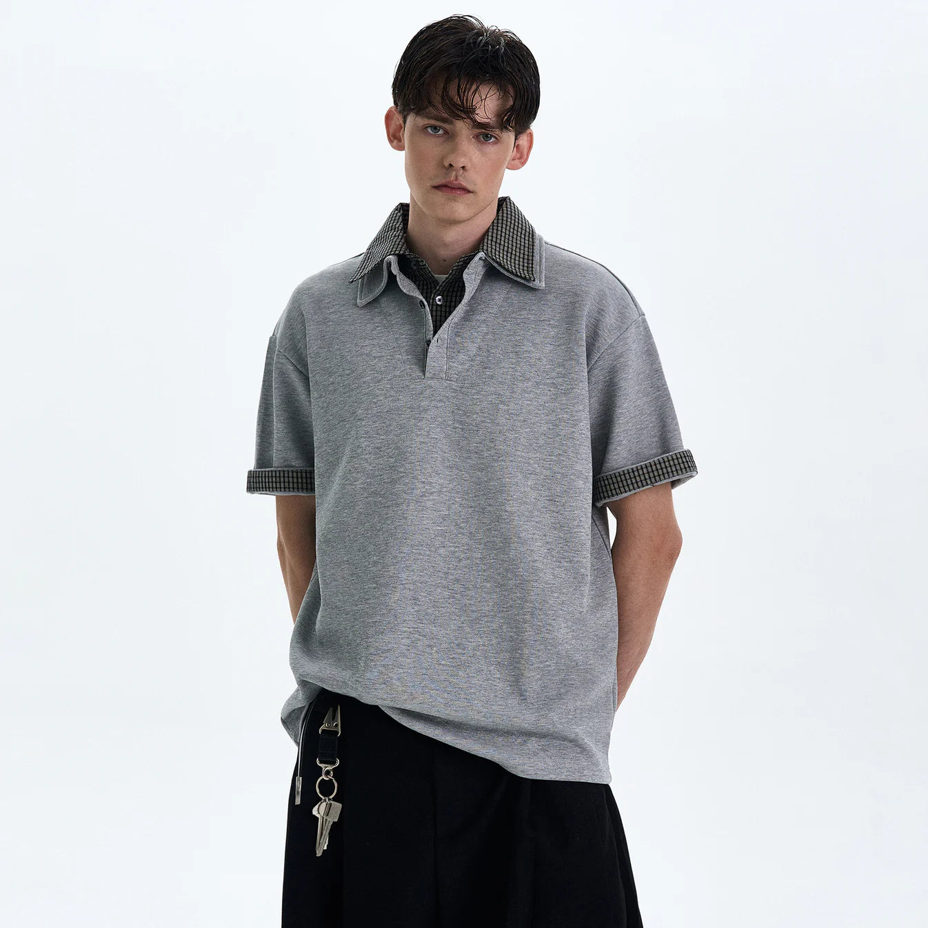 THE CONTRAST COLLAR KNIT POLO