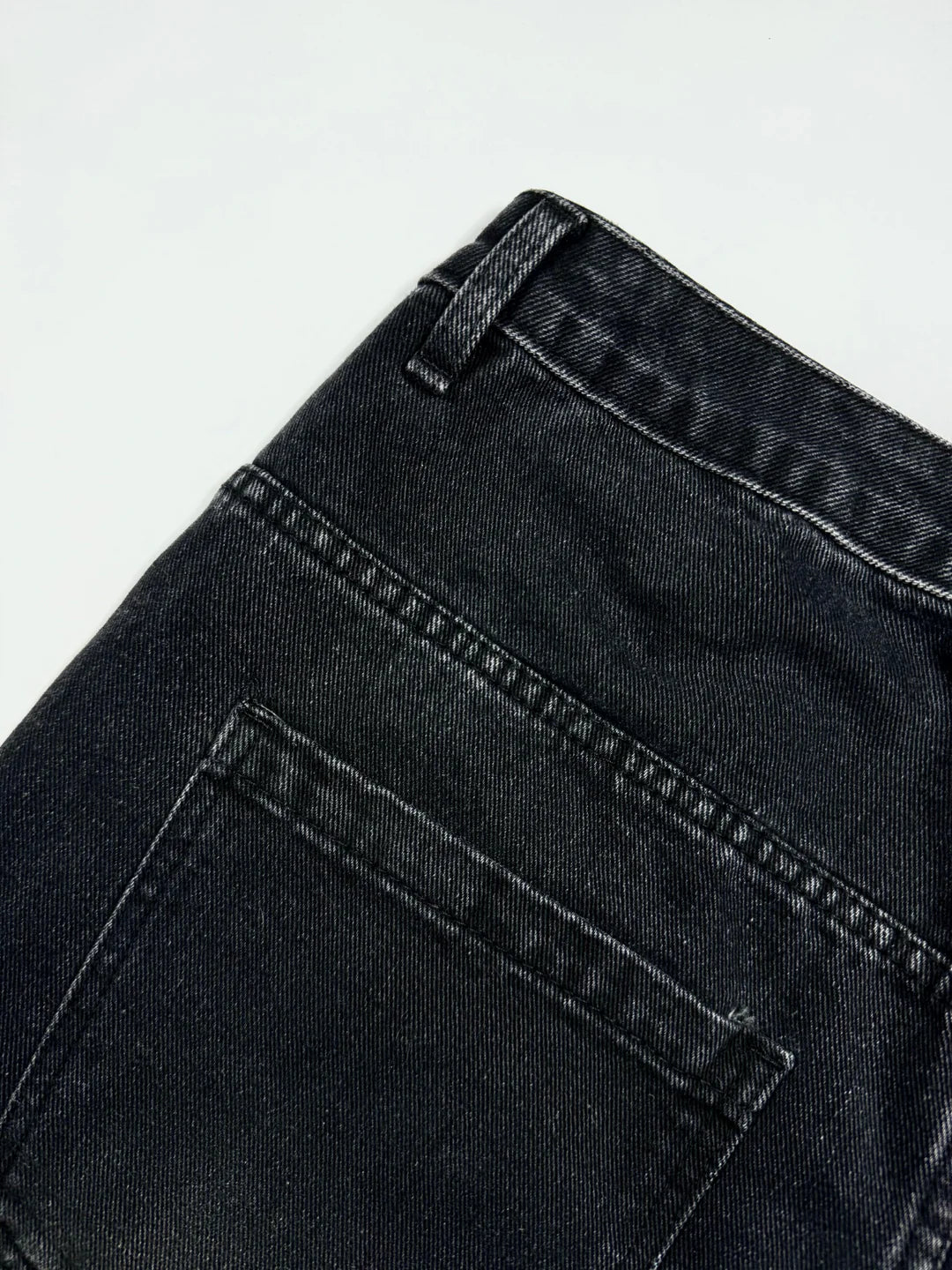 RAVAGE DISTRESSED BLACK JORTS