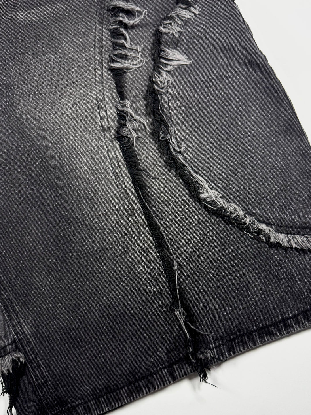ROGUE DISTRESSED DENIM JORTS