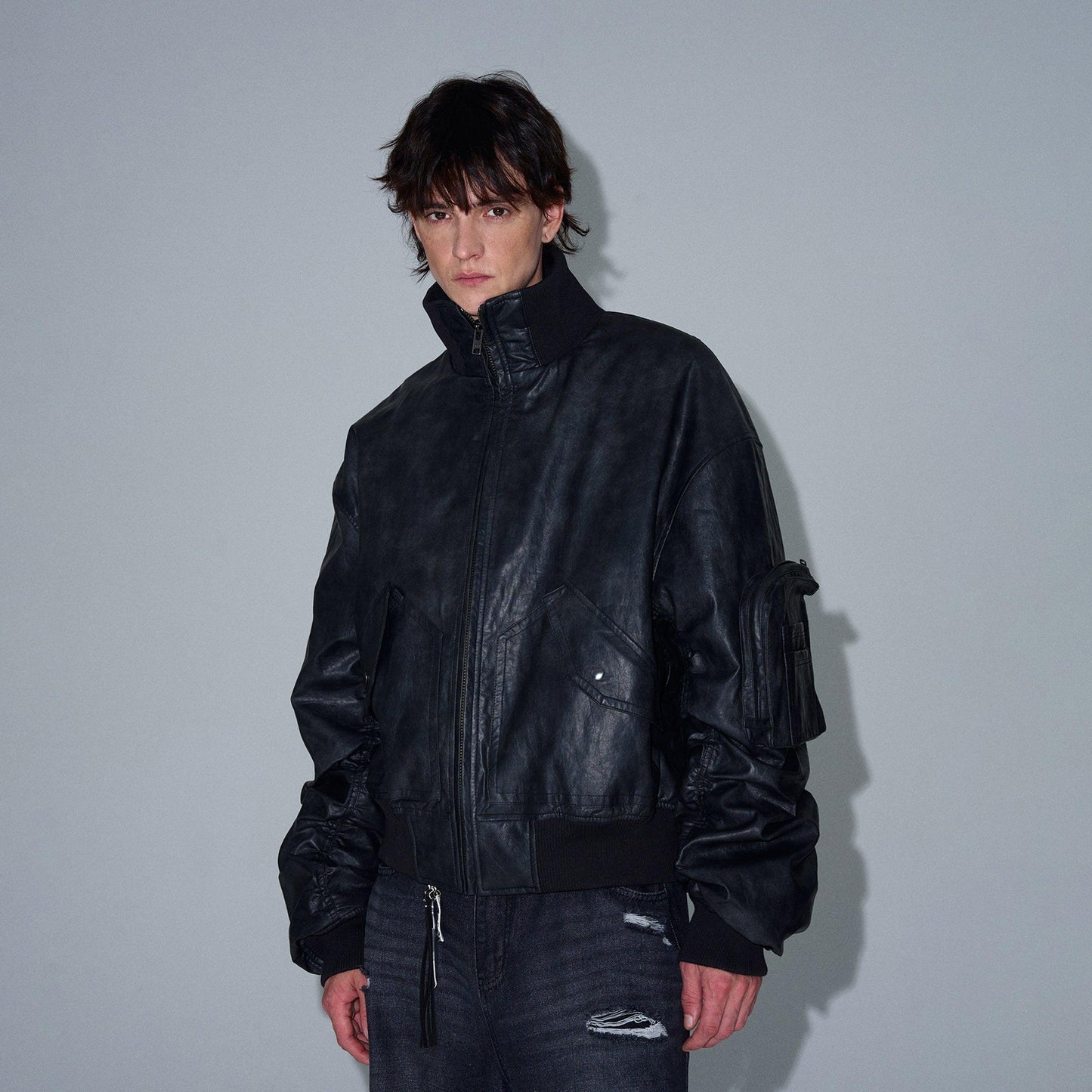 EDEN-ROC FAUX LEATHER JACKET - Revivo Avenue