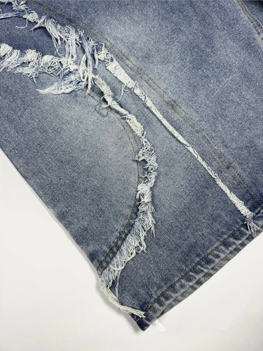 ROGUE DISTRESSED DENIM JORTS