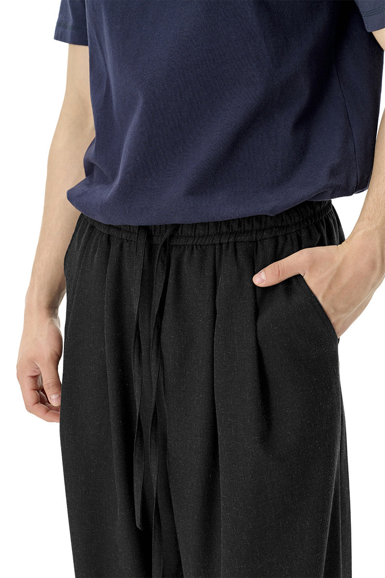 LINEN BLEND PANTS