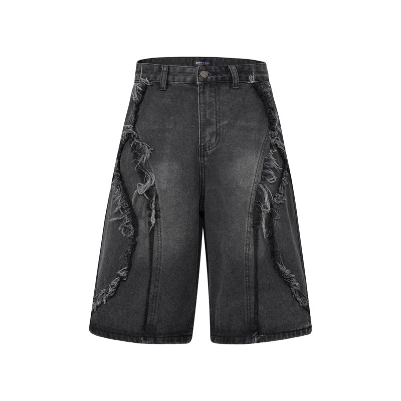 ROGUE DISTRESSED DENIM JORTS