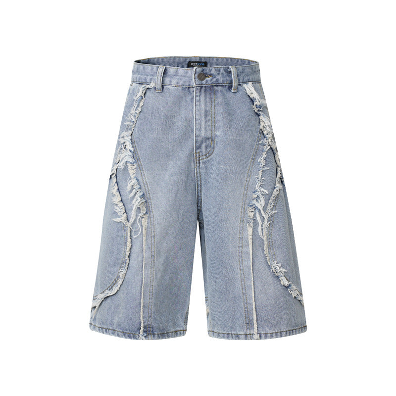 ROGUE DISTRESSED DENIM JORTS