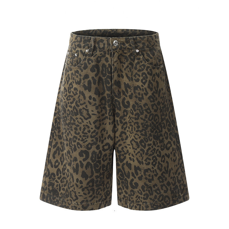 JUNGLE FURY LEOPARD PRINT JORTS