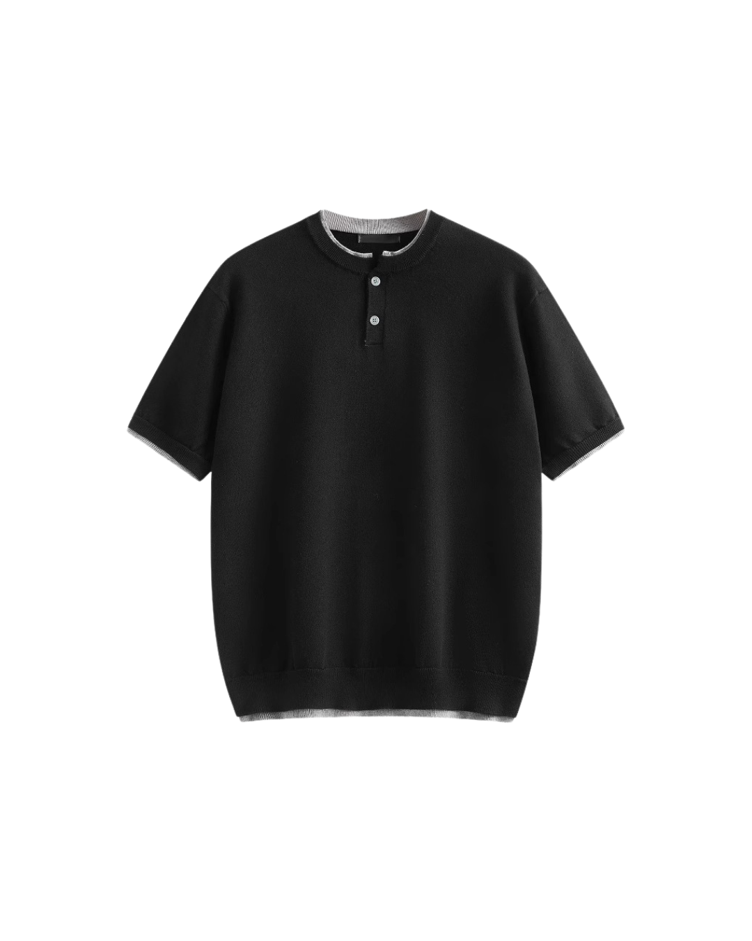 THE CONTRAST TRIM HENLEY TEE