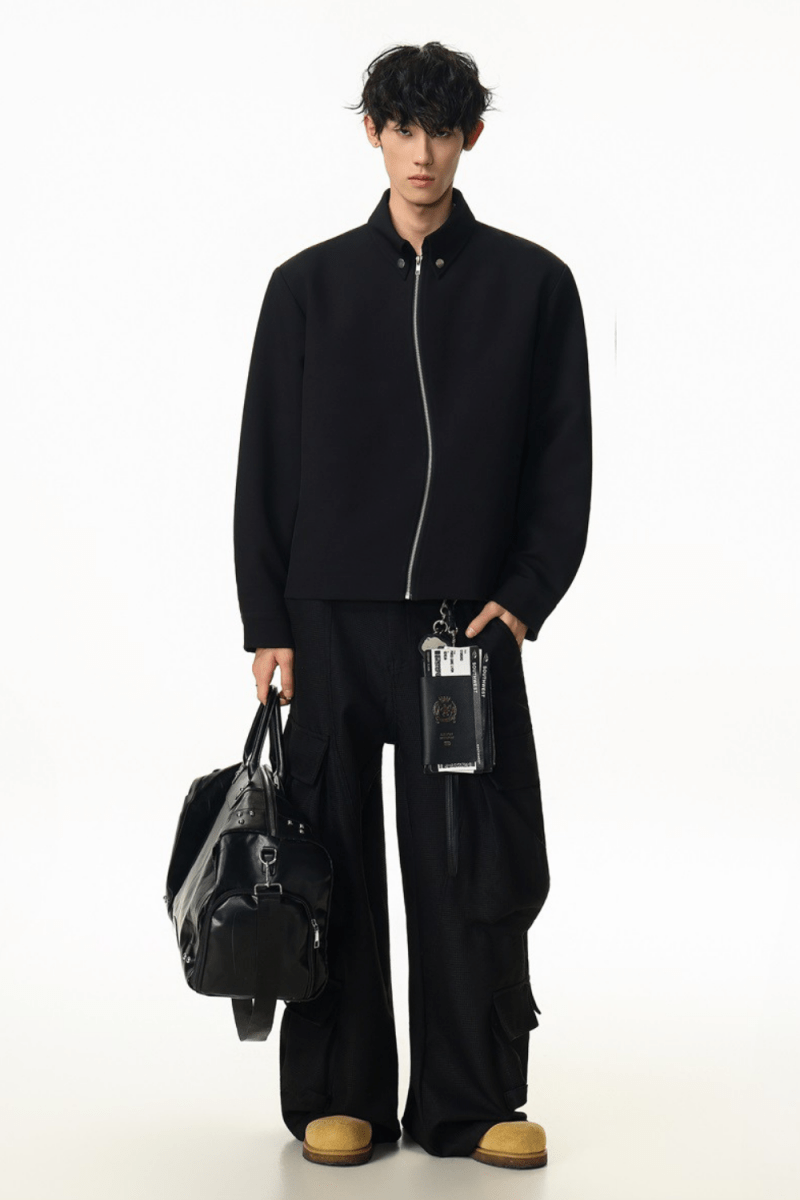 Asymmetric Zip Jacket - Revivo Avenue