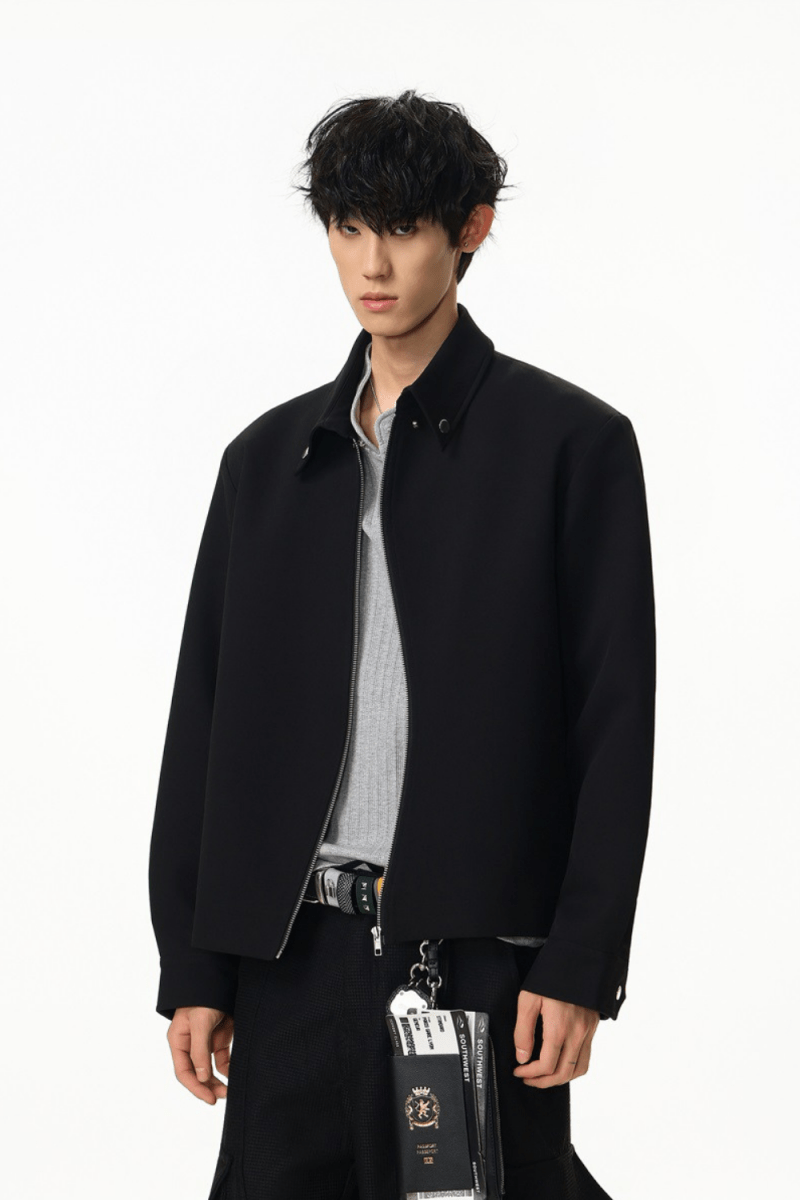 Asymmetric Zip Jacket - Revivo Avenue