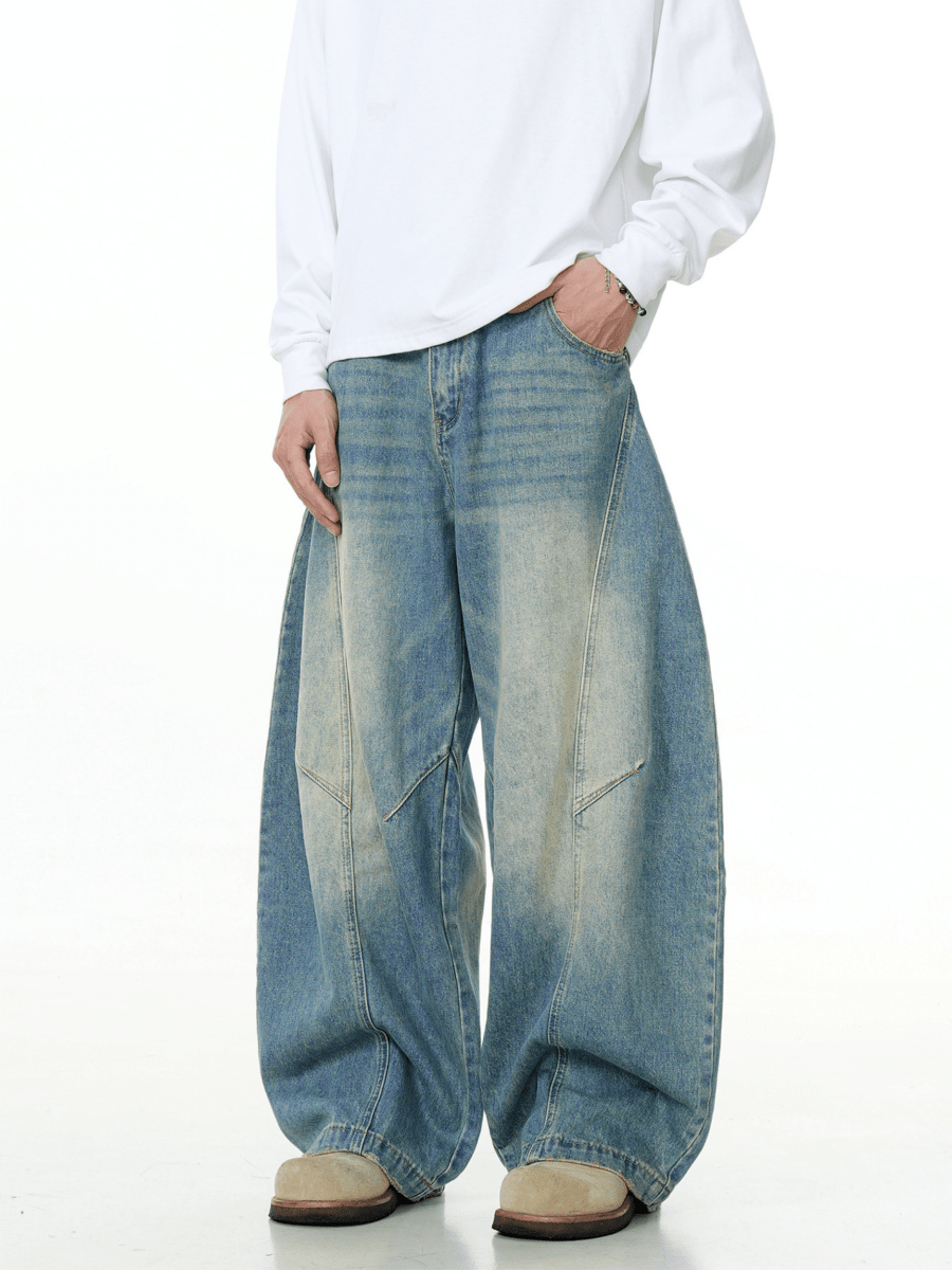 Convex Panel Super Wide - Leg Jeans - Revivo Avenue
