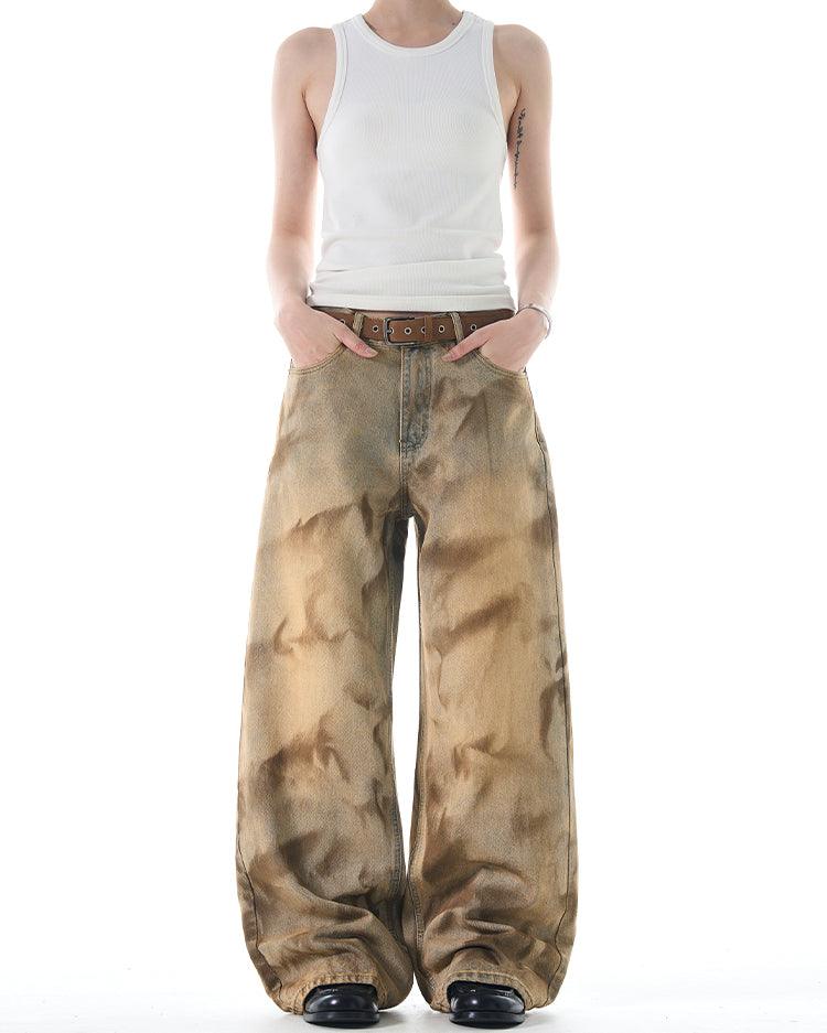 Earth Dyed Wide - Leg Jeans - Revivo Avenue