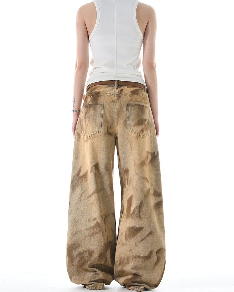 Earth Dyed Wide - Leg Jeans - Revivo Avenue