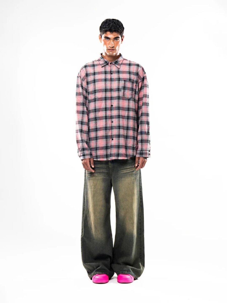 Faded Olive Wide Leg Jeans - Revivo Avenue