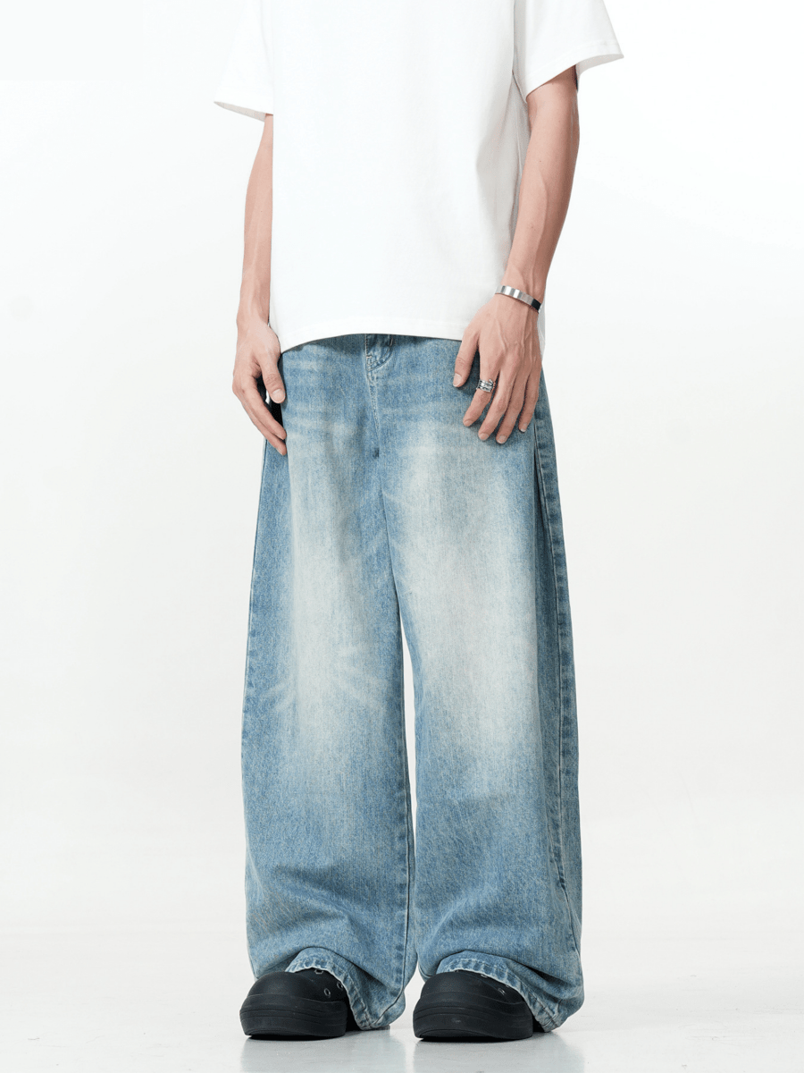 Horizon Faded Super Wide - Leg Jeans - Revivo Avenue