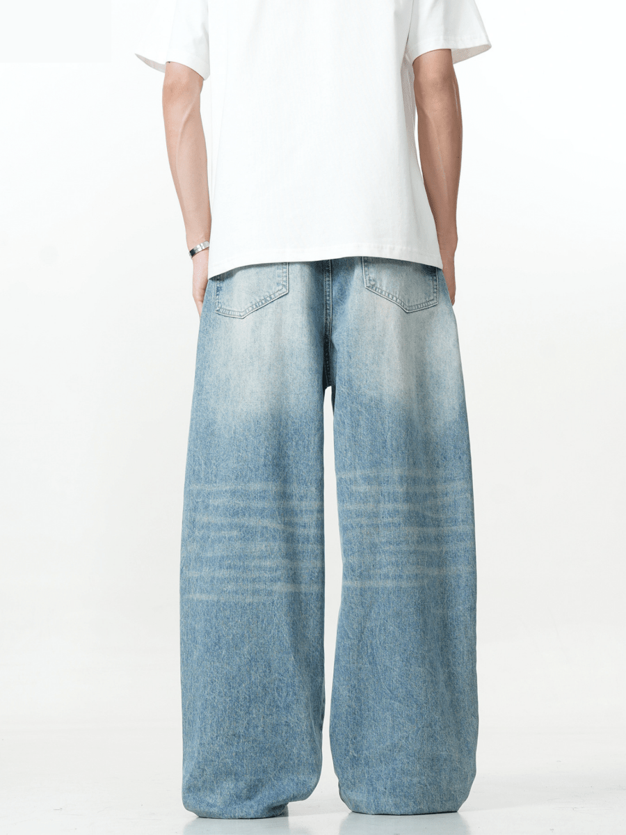 Horizon Faded Super Wide - Leg Jeans - Revivo Avenue