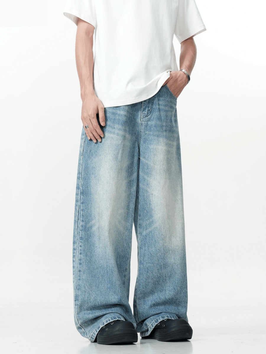 Horizon Faded Super Wide - Leg Jeans - Revivo Avenue