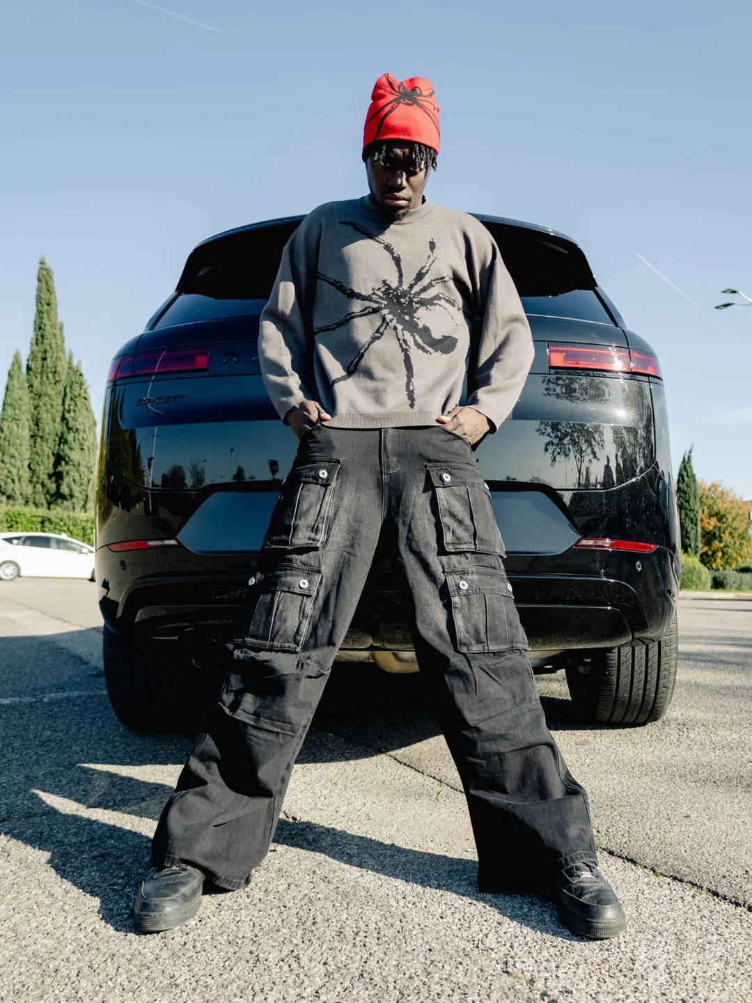 CARBON CARGO JEANS - Revivo Avenue