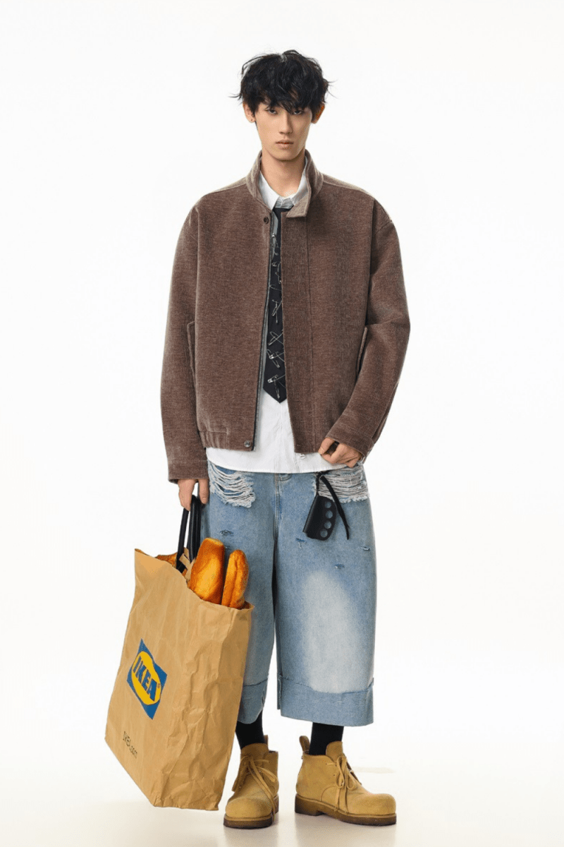 Soft Frame Corduroy Jacket - Revivo Avenue