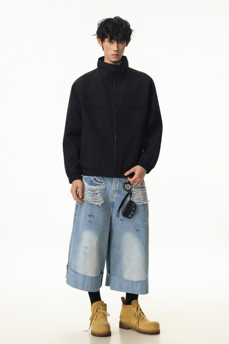 Soft Structure Zip Jacket - Revivo Avenue