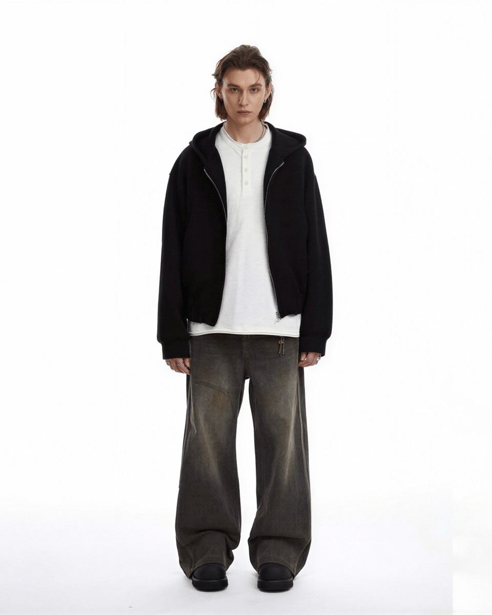 Studio Cropped Boxy Hoodie - Revivo Avenue