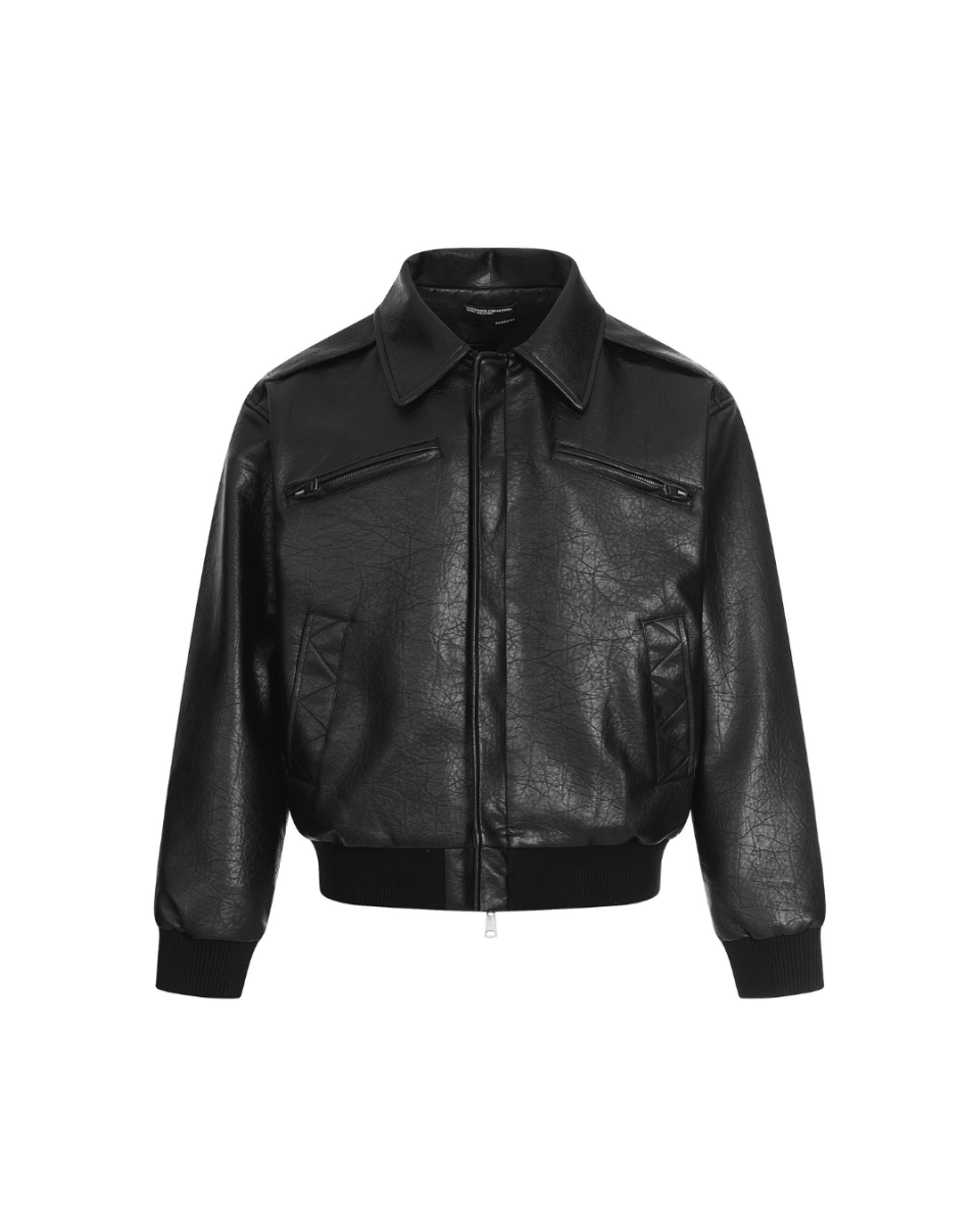 Vault Faux Leather Jacket - Revivo Avenue