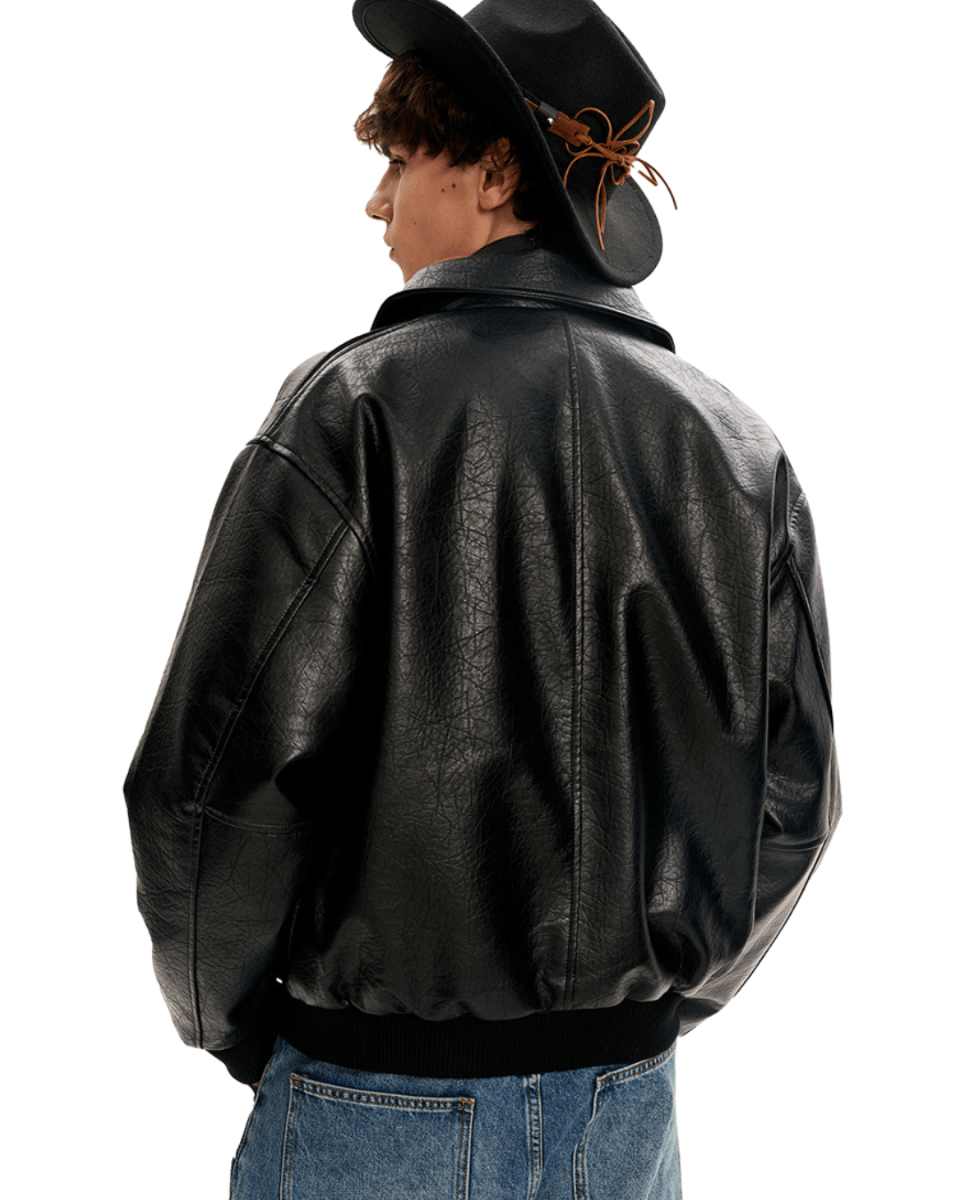Vault Faux Leather Jacket - Revivo Avenue
