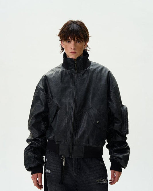 EDEN-ROC FAUX LEATHER JACKET - Revivo Avenue