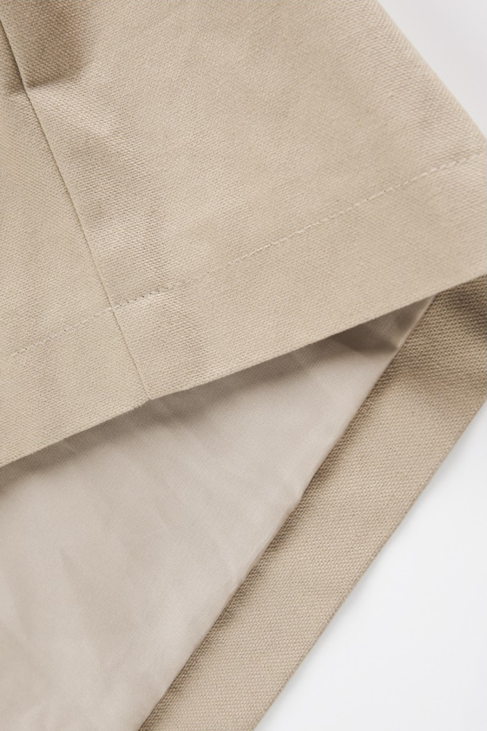 Contrast Collar Cotton Zip Jacket
