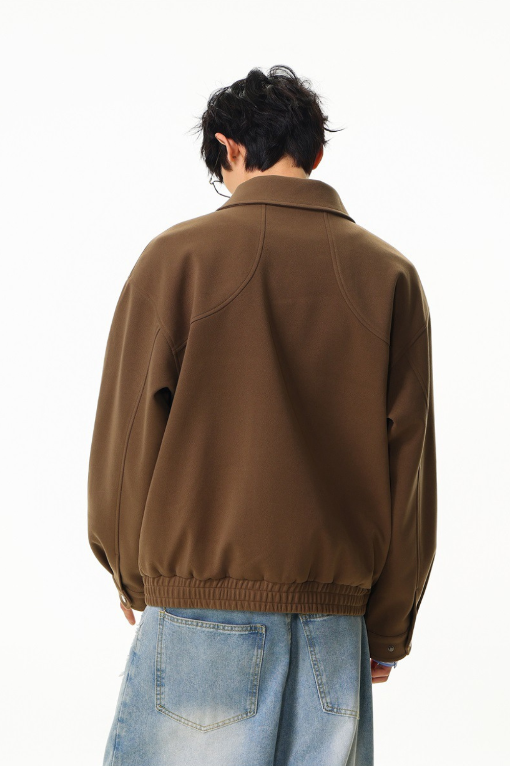 Structured Cotton Bomber Jacket