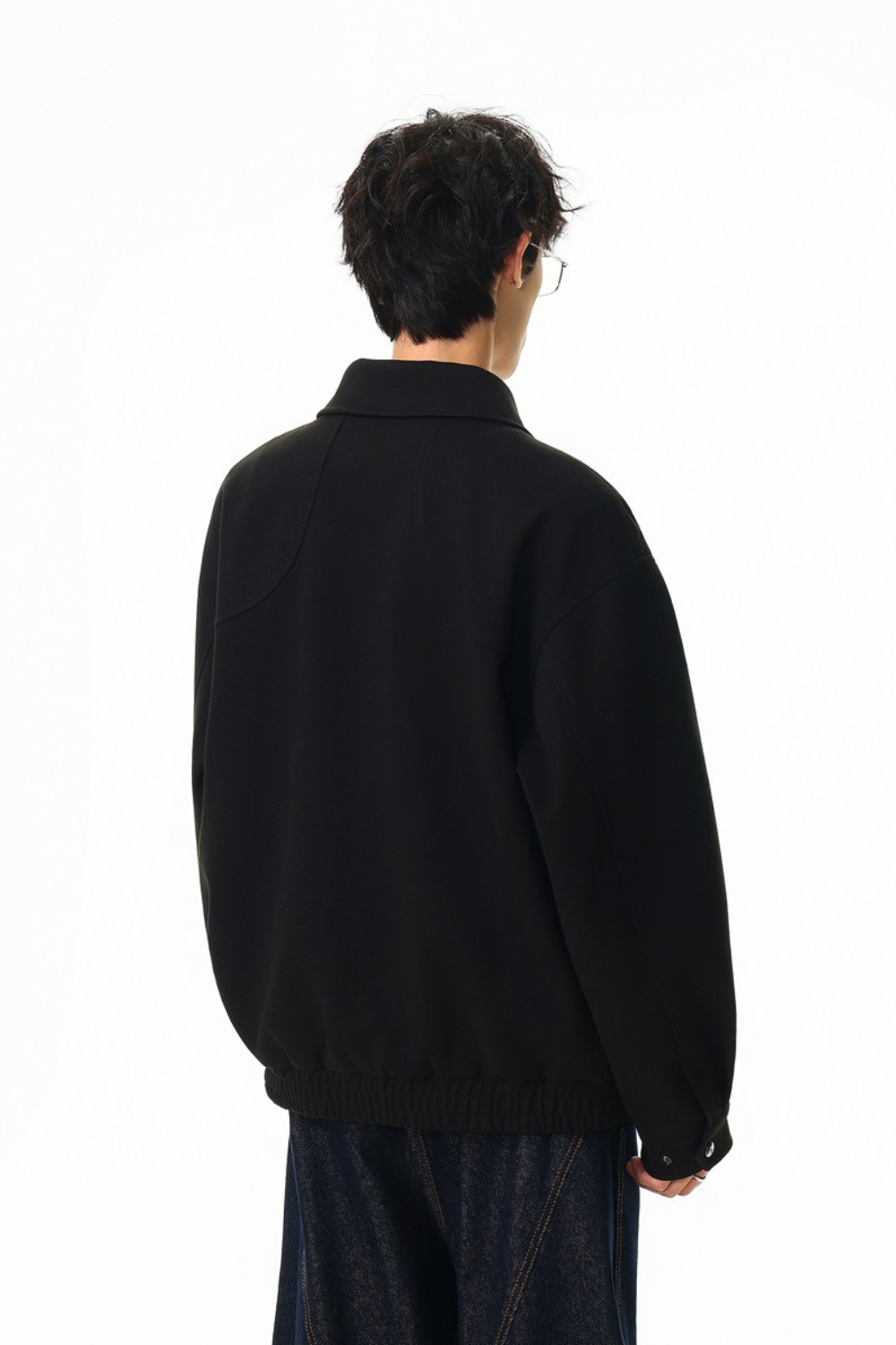 Structured Cotton Bomber Jacket