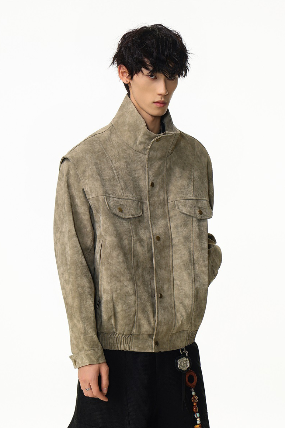 Vintage Python Faux Leather Jacket